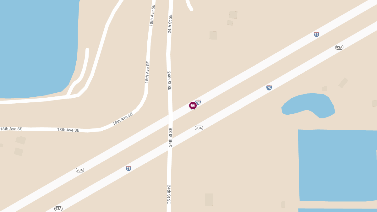Injuries Reported in Crash on I-75 SB at MM240