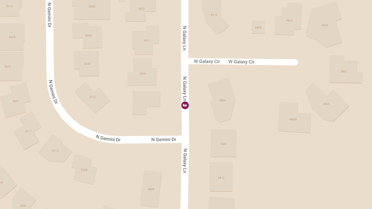 Injuries Reported in Crash on N Galaxy Ln