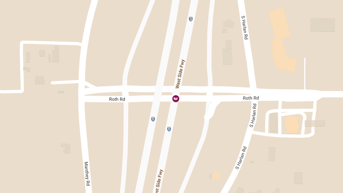 Injuries Reported in Crash on Roth Rd Onramp to I-5 South