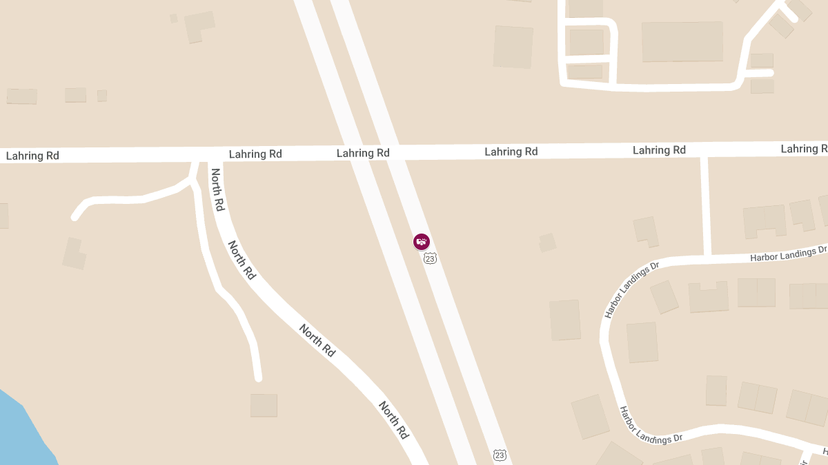 Injuries Reported in Crash on SB US-23 Near Lahring Rd