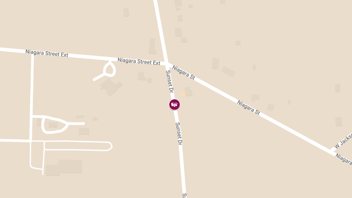 Injuries Reported in Crash on Sunset Dr