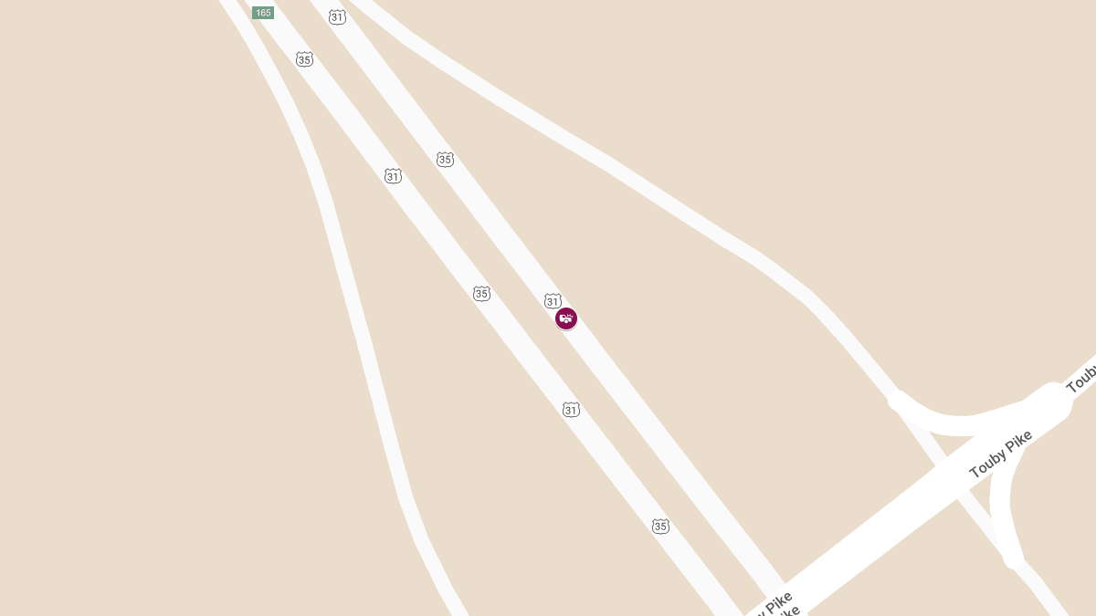 Injuries Reported in Crash on US 31 NB Near Toby Pike Exit