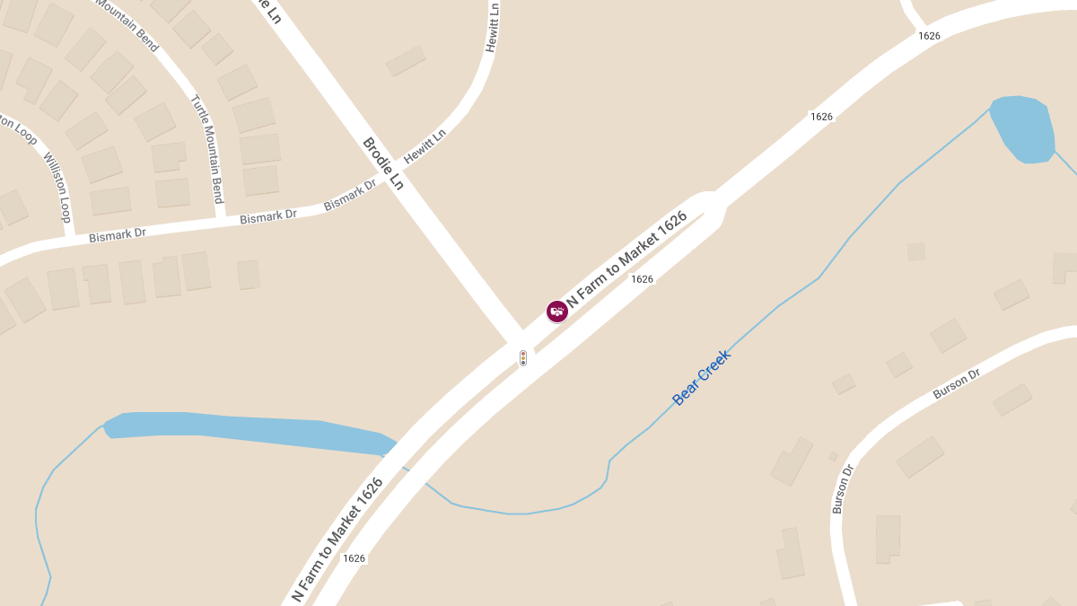 Injuries Reported in Crash on W FM 1626 Rd