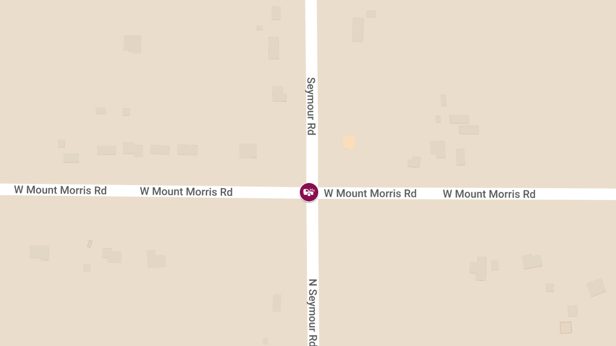 Injuries Reported in Crash on W Mount Morris Rd