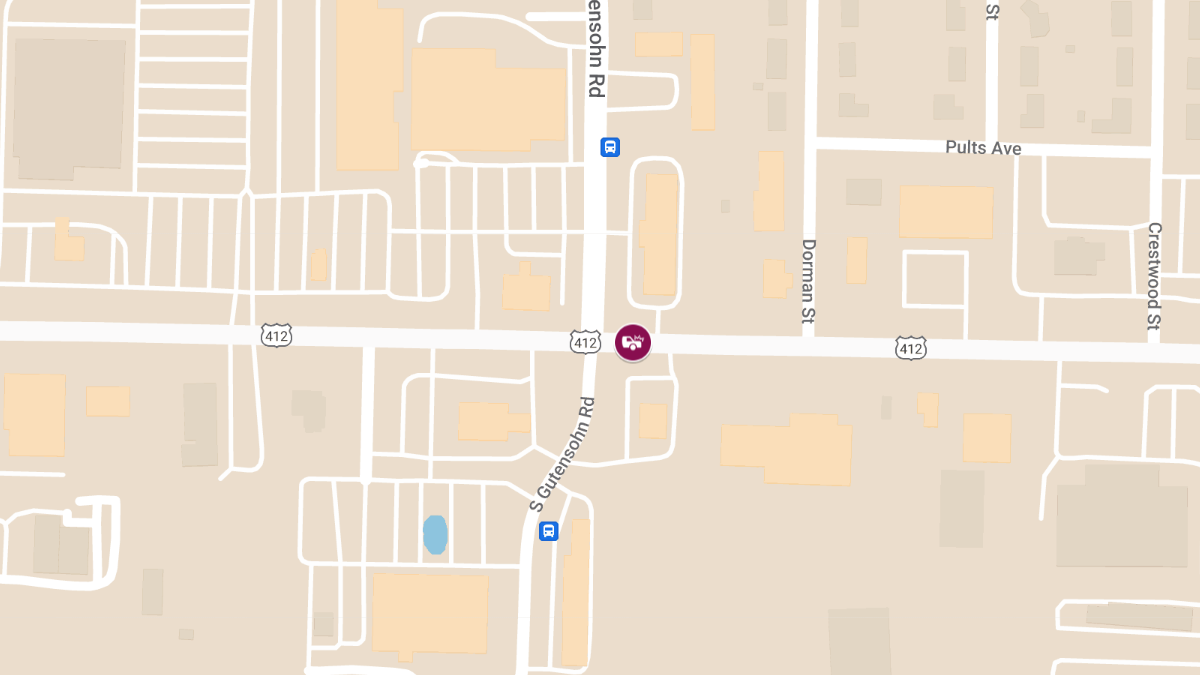 Injuries Reported in Crash on WB U.S. Highway 412