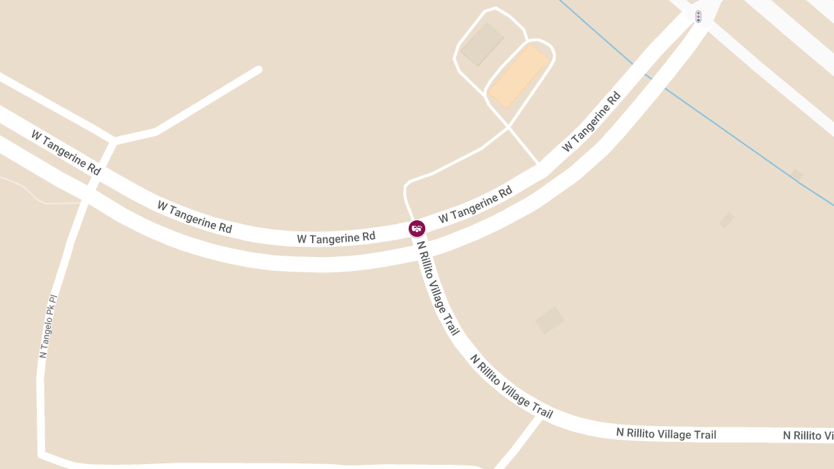 Injuries Reported in Early Morning Crash at Tangerine Rd & Rillito Village Trail