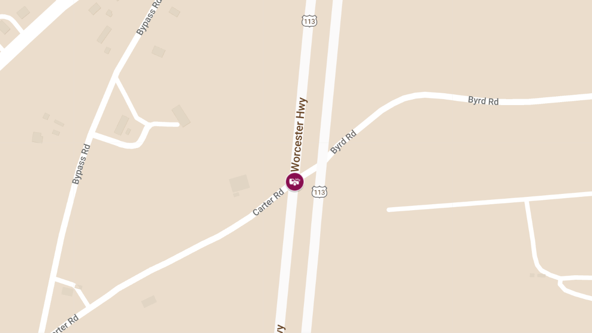 Injuries Reported in Motor Vehicle Crash on Worcester Hwy & Carter Rd