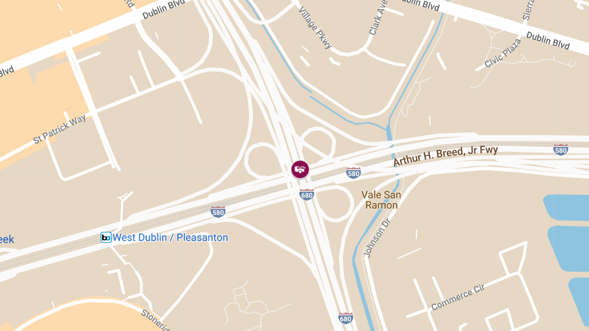 Injuries Reported in Motorcycle Crash on I-580 to I-680 Connector