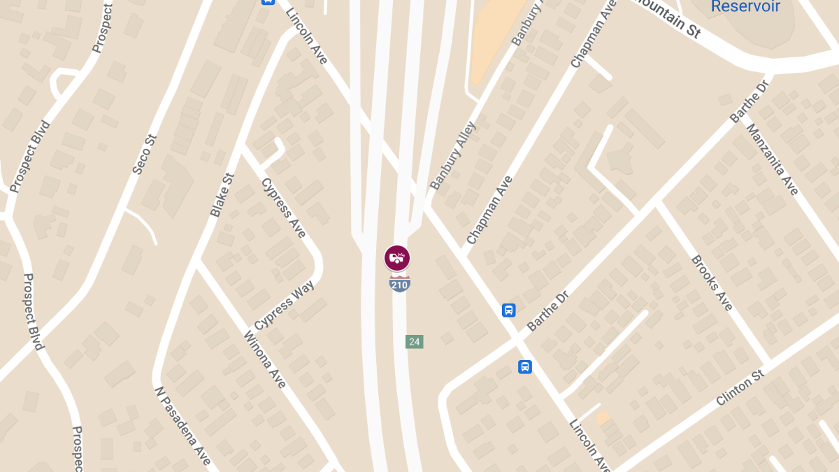 Injuries Reported in Multi-Vehicle Crash on I-210 Near Mountain St