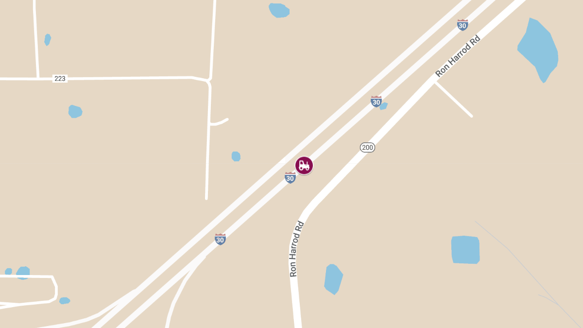 Injuries Reported in Tractor-Trailer Crash on I-30 EB Near Mile Marker 45
