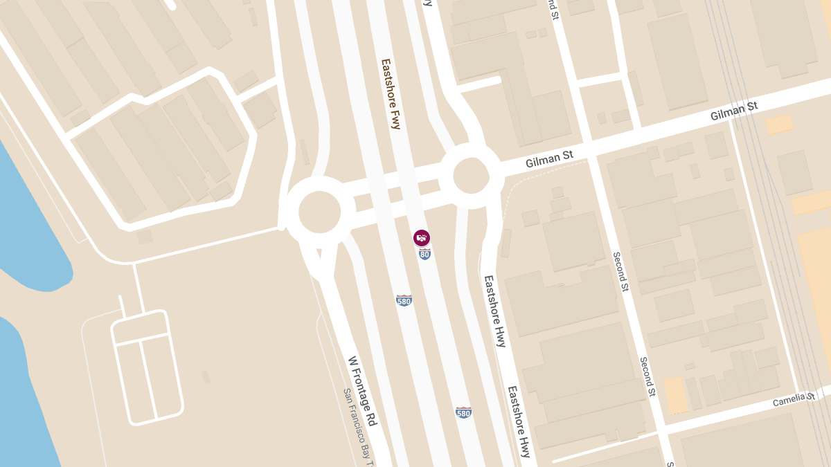Injuries Reported in Traffic Collision on I-80 E at Gilman St Exit