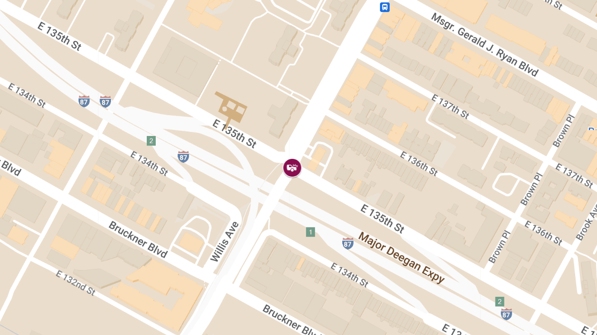 Injuries Reported in Two-Car Crash at E 135th St & Willis Ave