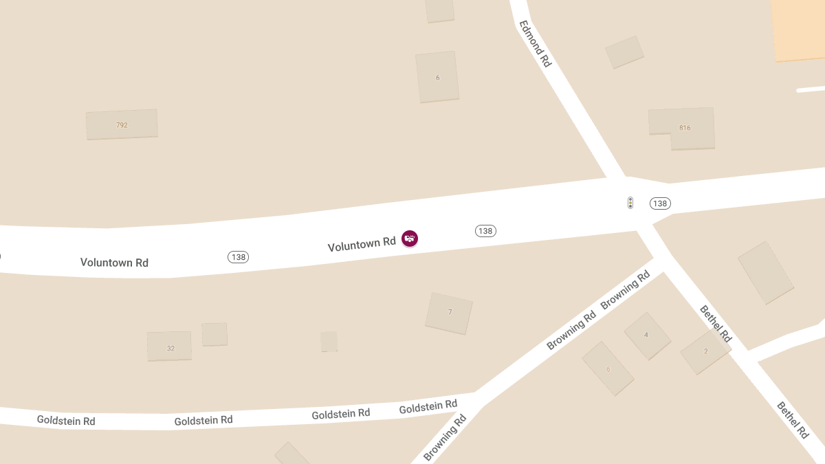 Injuries Reported in Two-Car Crash on Voluntown Rd