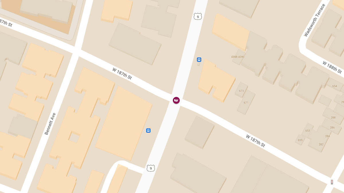 Injuries Reported in Two-Vehicle Collision at W 187th St & Broadway