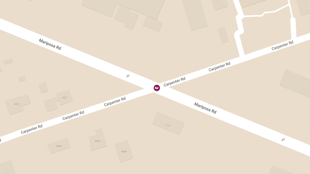 Injuries Reported in Two-Vehicle Collision on E Mariposa Rd and Carpenter Rd