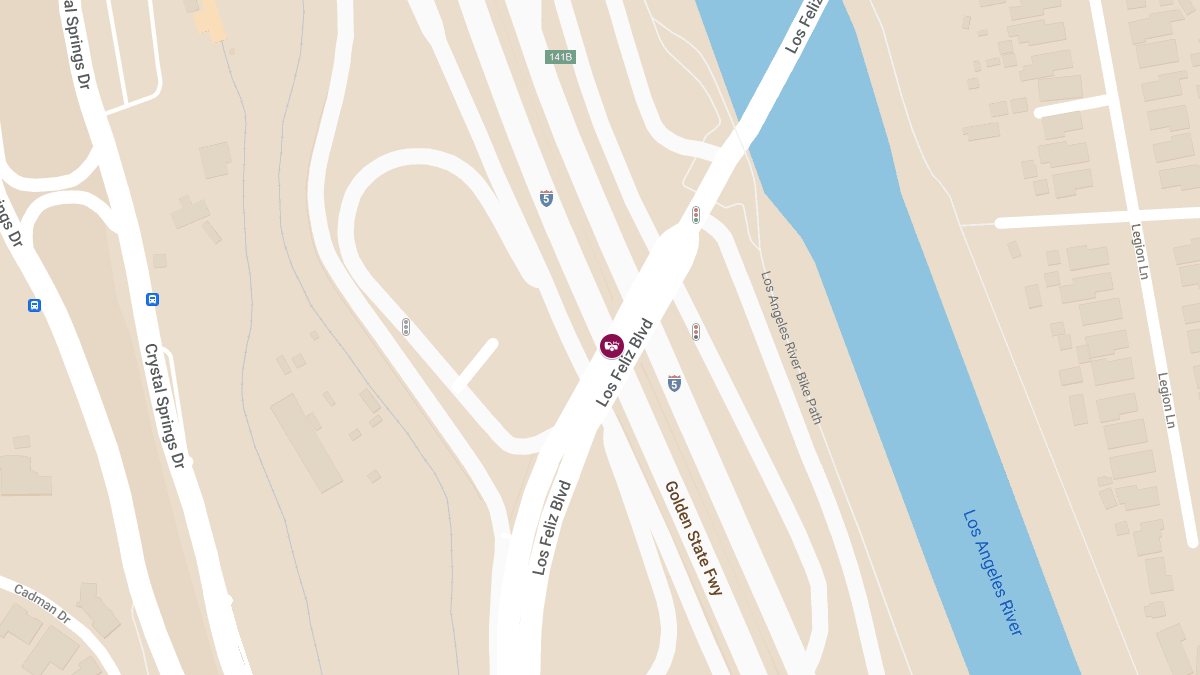 Injuries Reported in Two-Vehicle Collision on I-5 N at Los Feliz Blvd