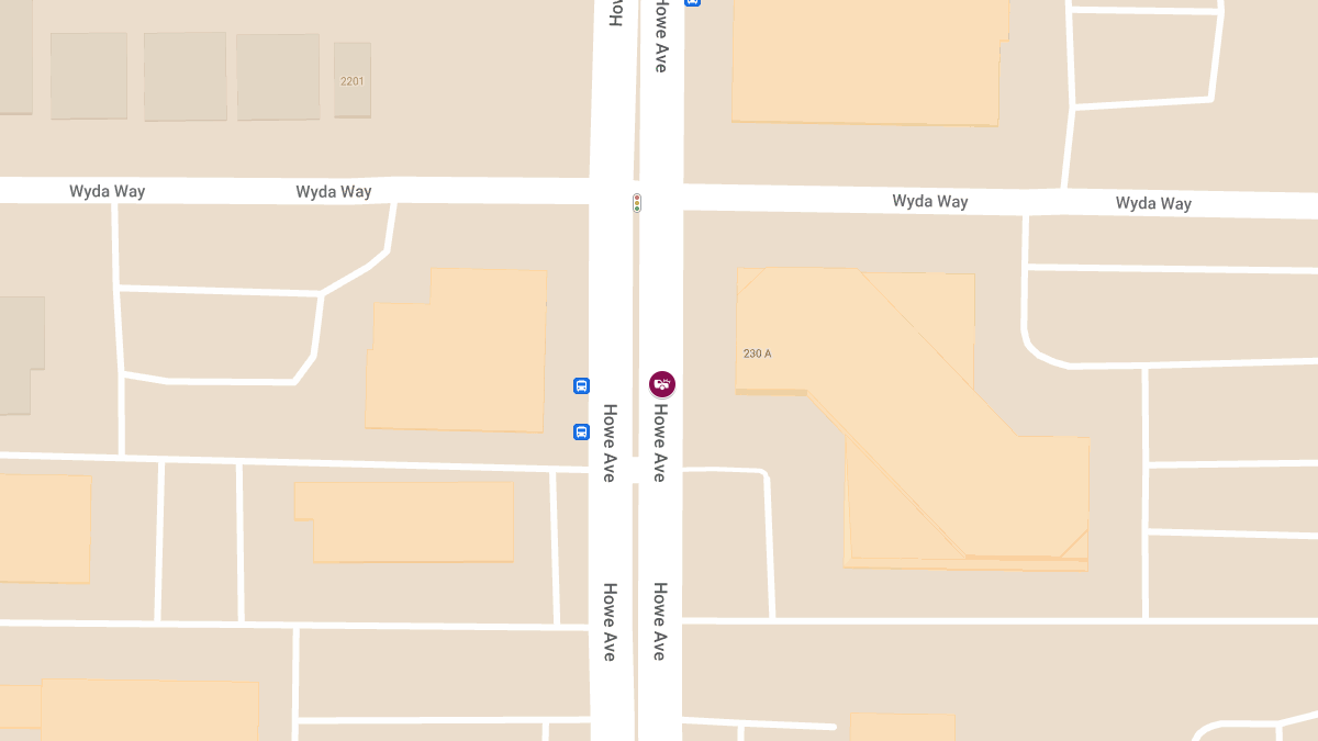 Injuries Reported in Two-Vehicle Crash on Howe Ave Near Wyda Way