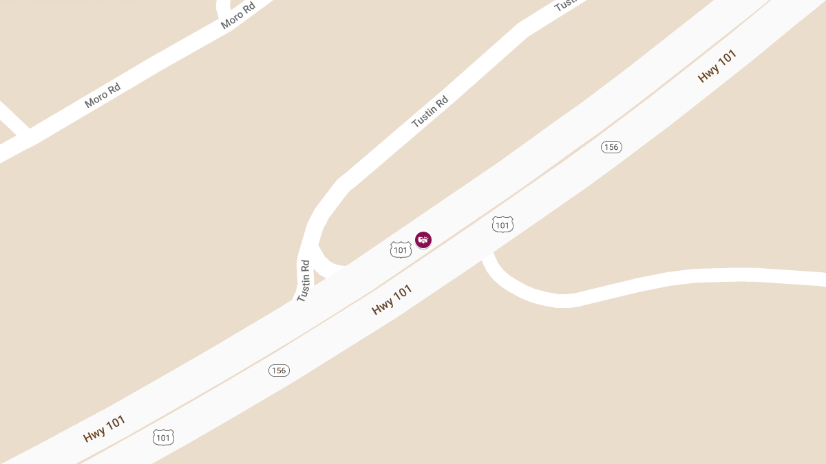 Injuries Reported in Two-Vehicle Crash on US-101 Near Tustin