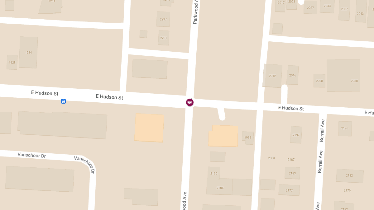 Injuries Reported in Vehicle Collision at E Hudson St & Parkwood Ave
