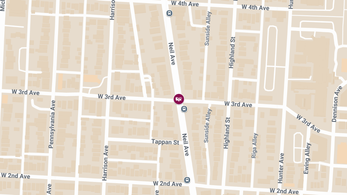 Injuries Reported in Vehicle Collision at Neil Ave & W 3rd Ave