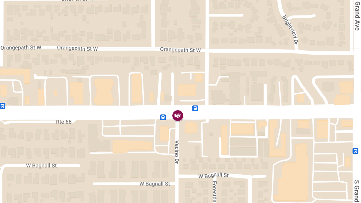 Injuries Reported in Vehicle Crash at CA-66 & Vecino Dr