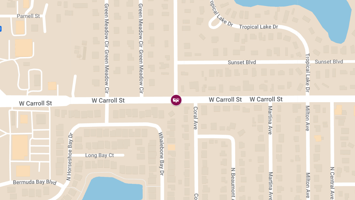 Injuries Reported in Vehicle Crash at W Carroll St & Miami Ter