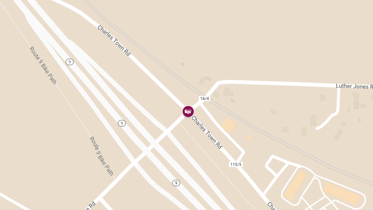 Injuries Reported in Vehicle Crash on Charles Town Rd at Wiltshire Rd