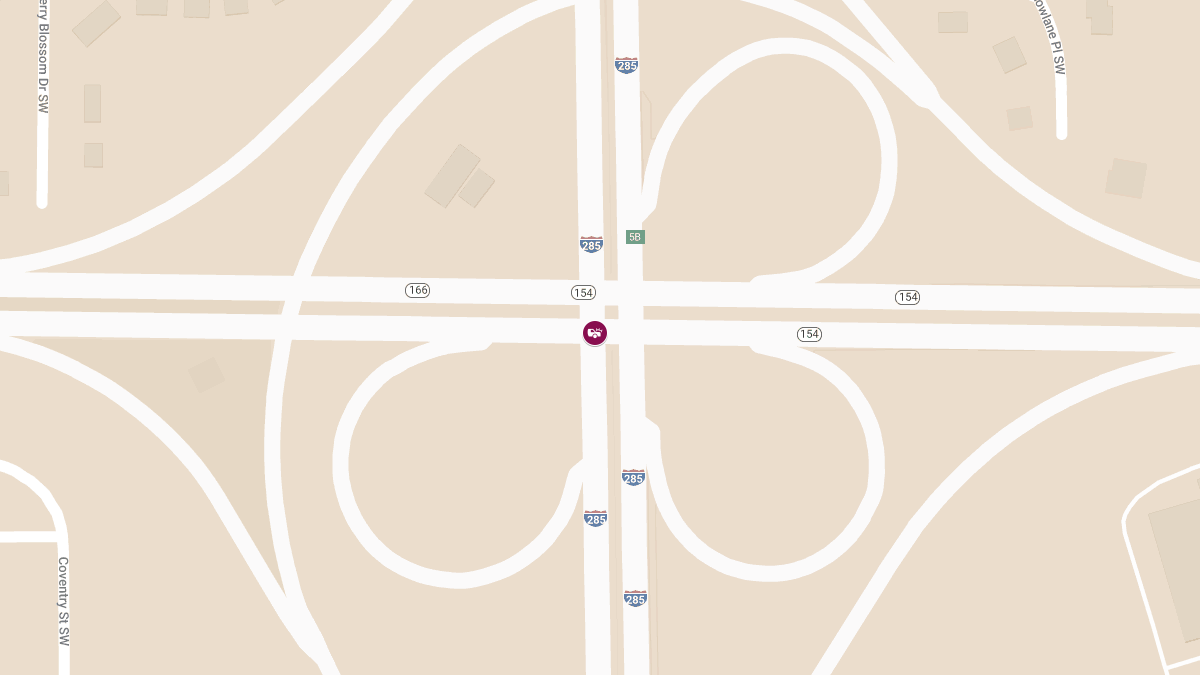 Injuries in Accident at Arthur Langford Pkwy W & I-285 N