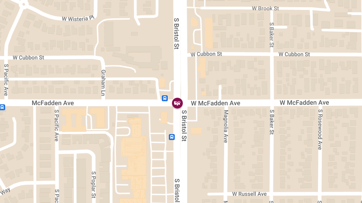 Injuries in Accident at Bristol St & McFadden Ave