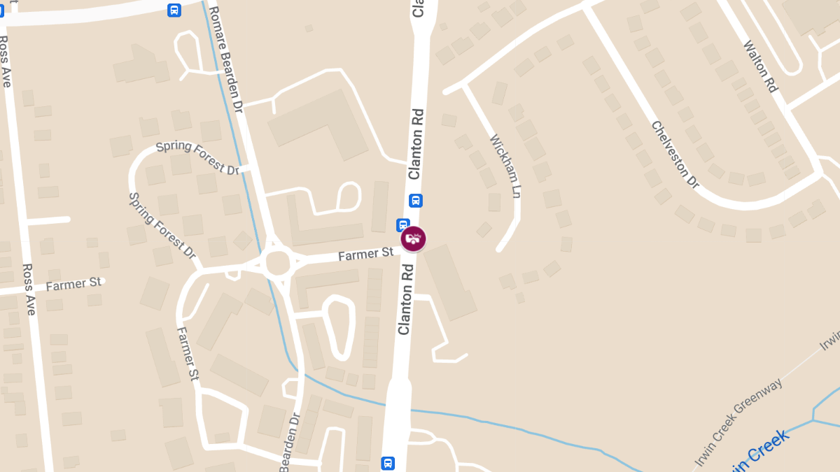 Injuries in Accident at Clanton Rd and Farmer St