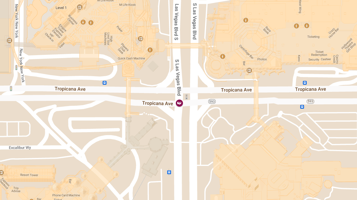 Injuries in Accident at E Tropicana Ave & S Las Vegas Blvd