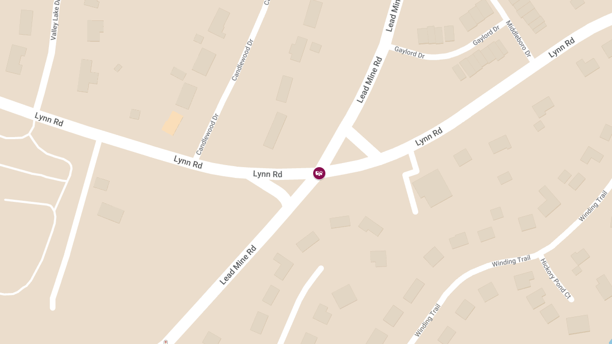 Injuries in Accident at Lynn Rd & Lead Mine Rd