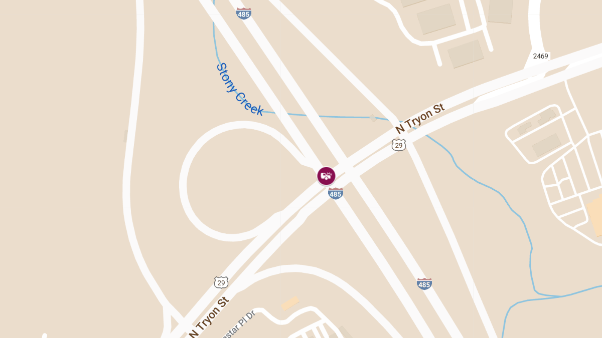 Injuries in Accident at N Tryon St & N I-485 Outer Hwy