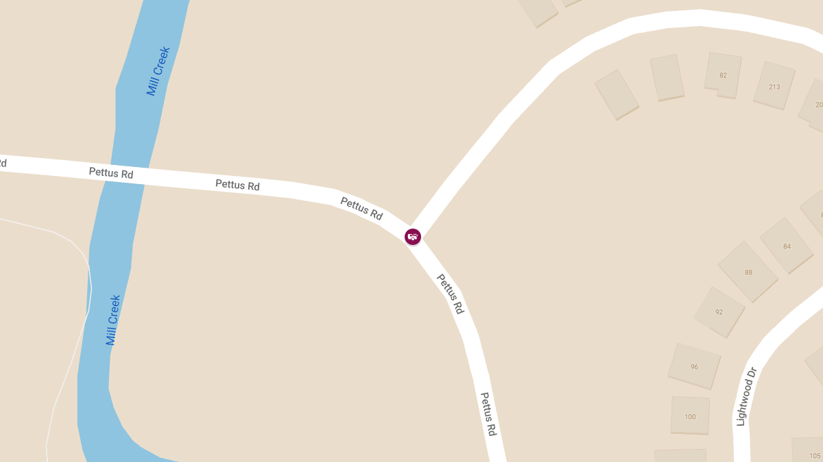 Injuries in Accident at Pettus Rd & Lightwood Dr