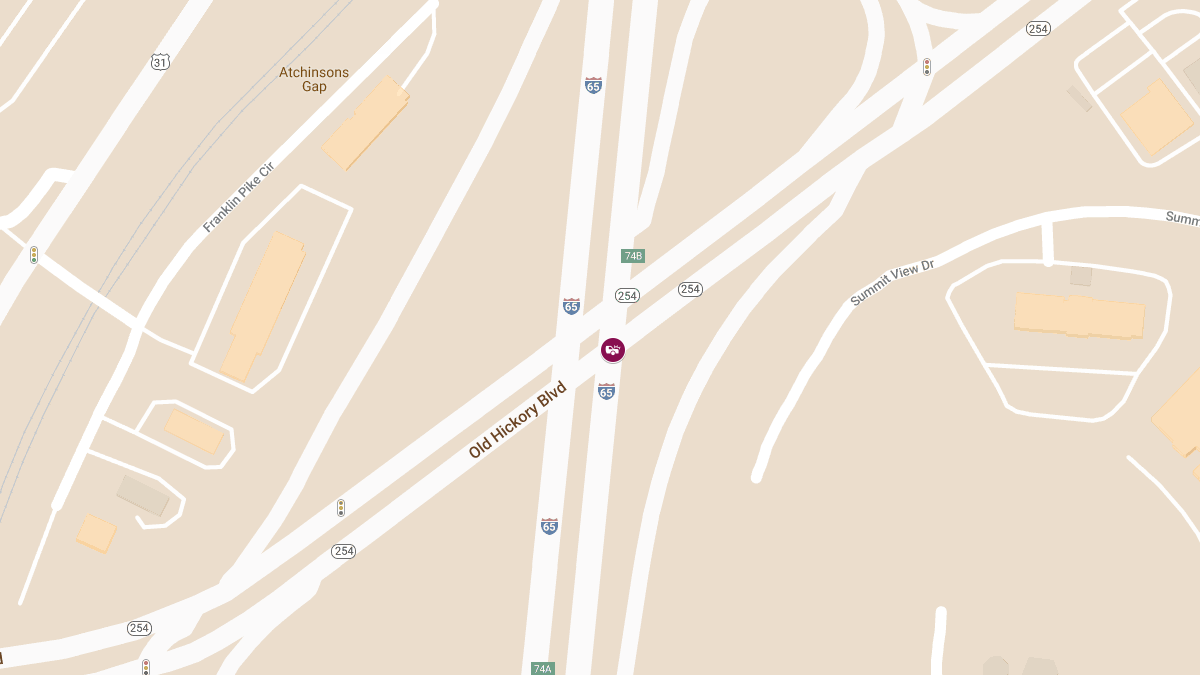 Injuries in Collision at Exit 92 I-65 S & Old Hickory Blvd