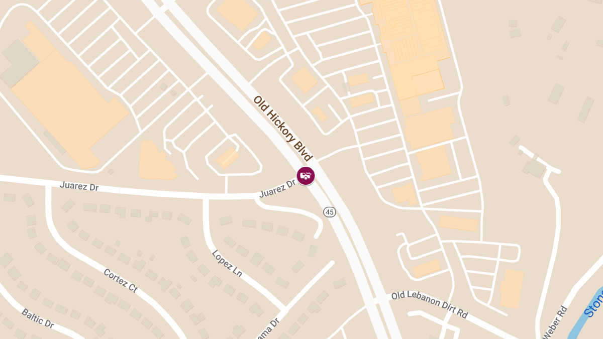 Injuries in Crash at 5006 Old Hickory Blvd