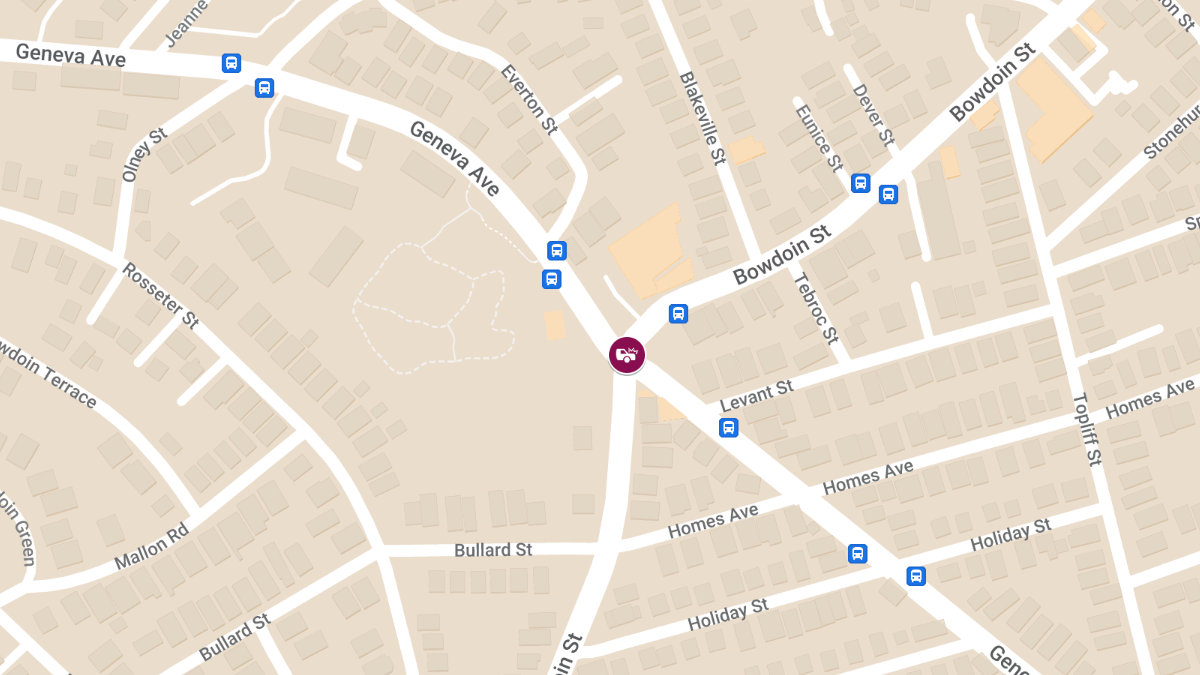 Injuries in Crash at Bowdoin St & Geneva Ave