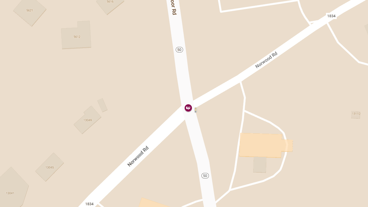 Injuries in Crash at Creedmoor Rd & Norwood Rd