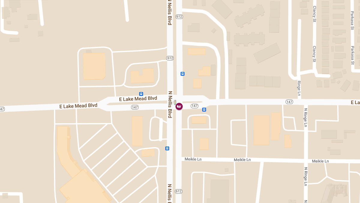 Injuries in Crash at E Lake Mead Blvd & N Nellis Blvd