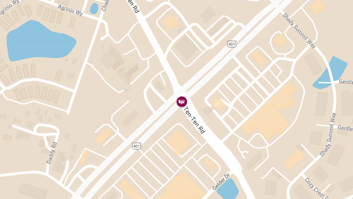 Injuries in Crash at Fayetteville Rd & Ten Ten Rd