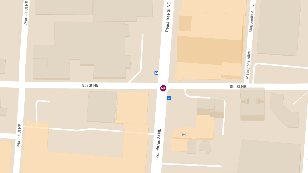 Injuries in Crash at Peachtree St NE & 8th St NE