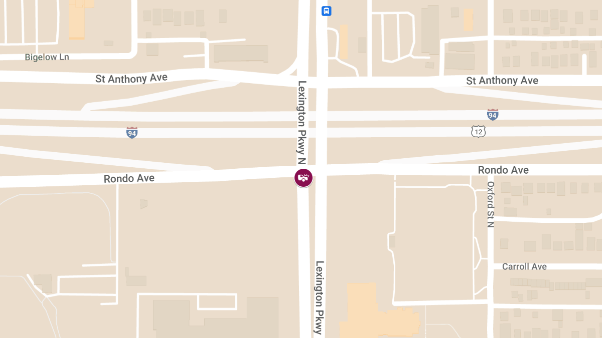 Injuries in Crash at Rondo Ave & Lexington Pkwy N
