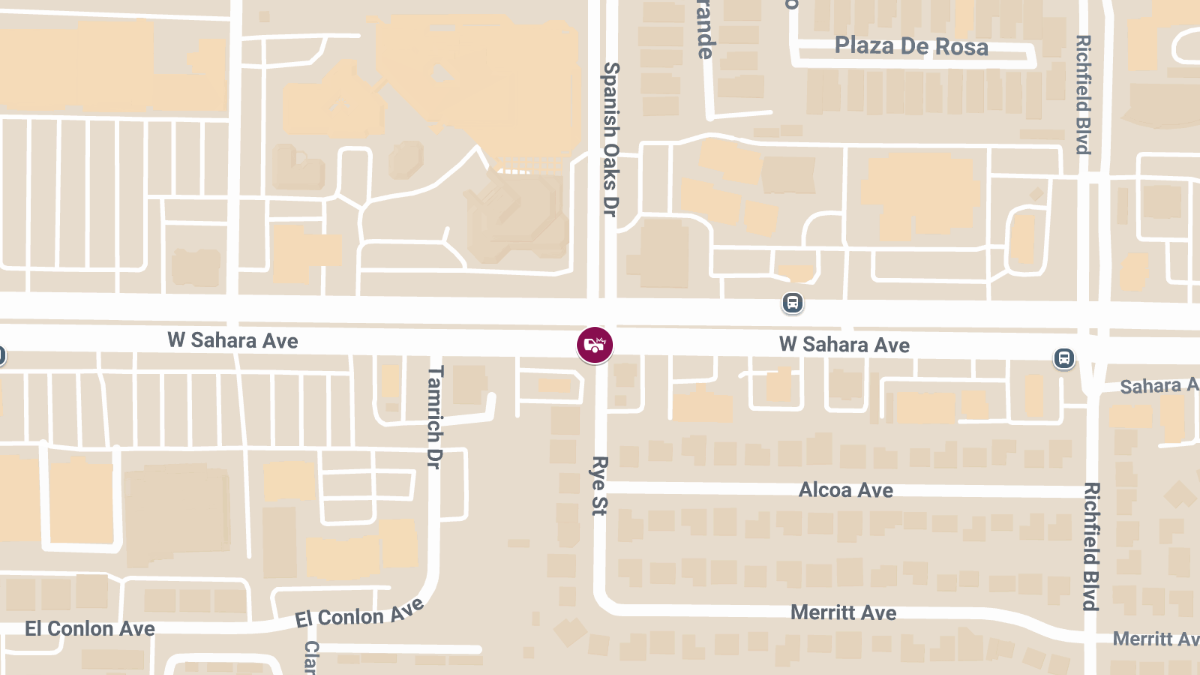 Injuries in Crash at Rye St & W Sahara Ave