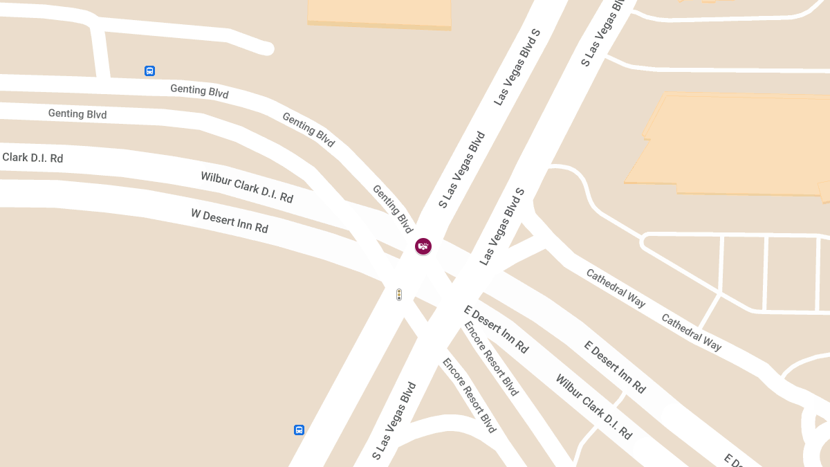 Injuries in Crash at S Las Vegas Blvd & Genting Blvd