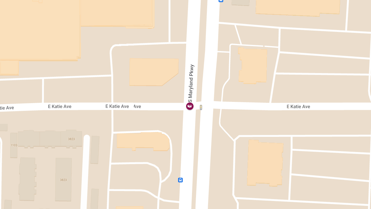 Injuries in Crash at S Maryland Pkwy & E Katie Ave