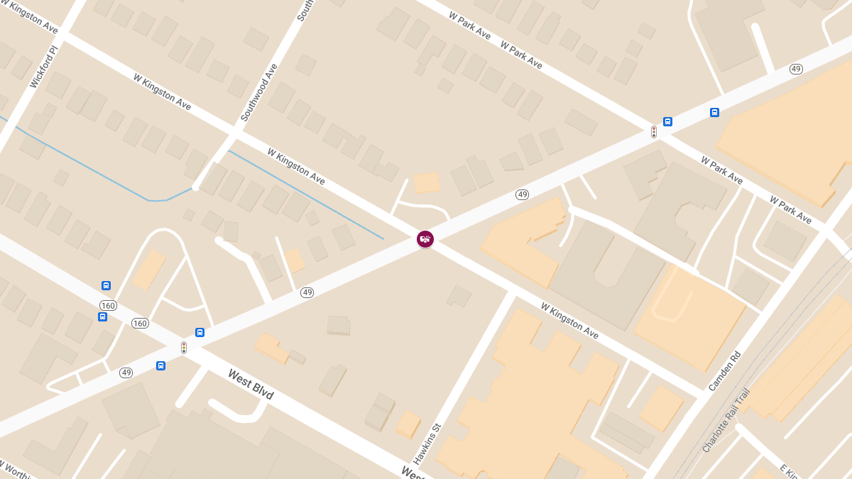 Injuries in Crash at S Tryon St & W Kingston Ave