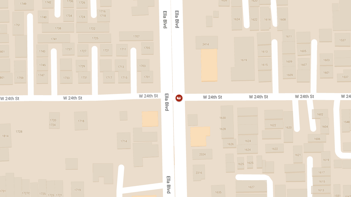 Injuries in Crash at W 24th St & Ella Blvd