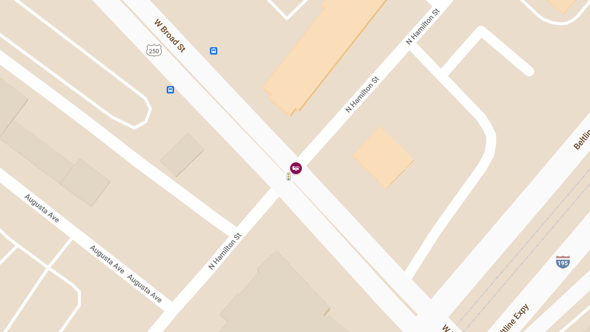Injuries in Crash at W Broad St & N Hamilton St