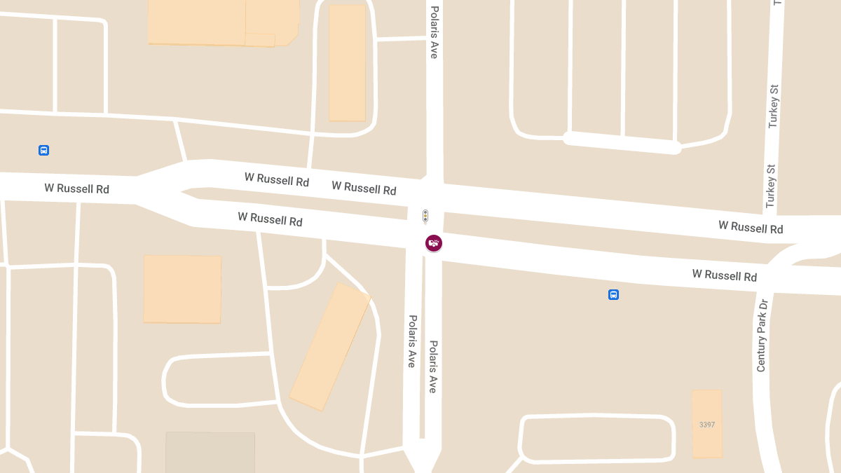 Injuries in Crash at W Russell Rd & Polaris Ave