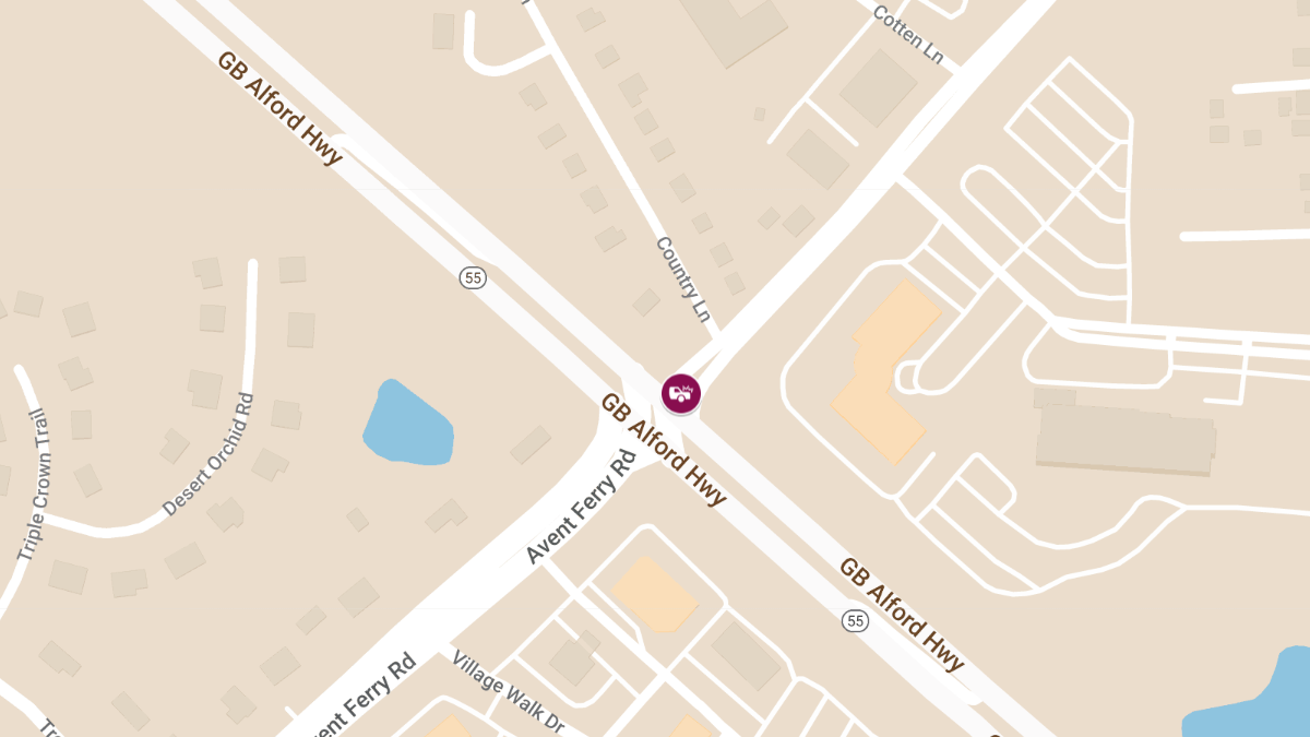 Injuries in Crash on GB Alford Hwy & Avent Ferry Rd